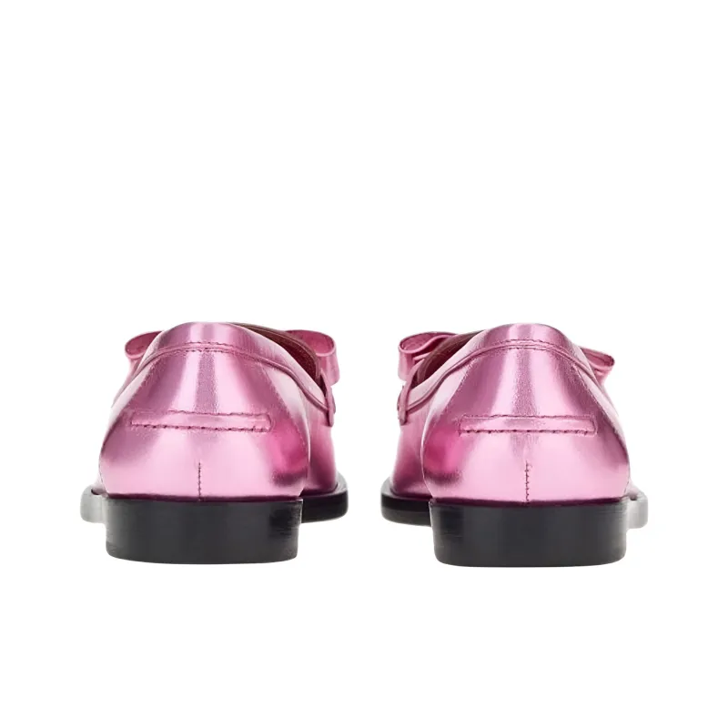 FERRAGAMO Casual Single Shoes Low Heel 3cm Women's Pink-3