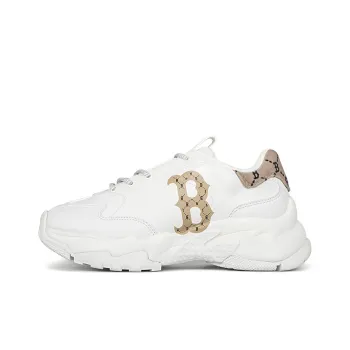 MLB Big Ball Chunky Cushioning Anti Slip And Wear Resistant Low Top Chunky Sneakers Unisex White