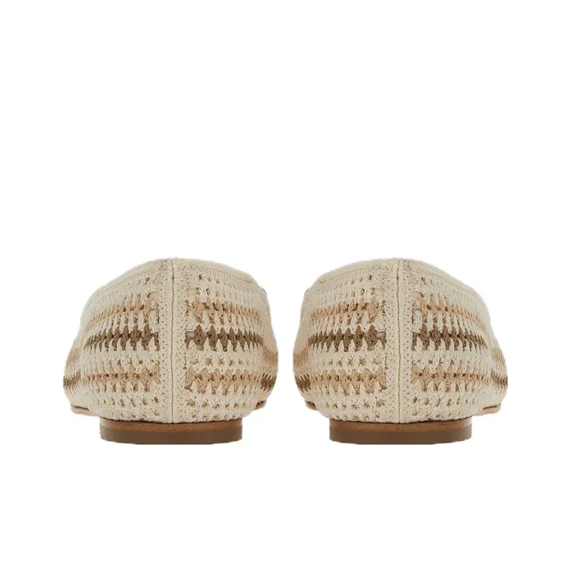 FERRAGAMO Varina Crochet Ballet Flats-3