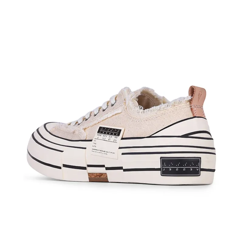VESSEL G.O.P. Lows Creamy Low Top Canvas Shoes Unisex Ecru-1