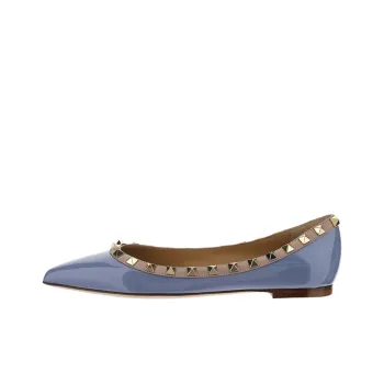 Valentino Rockstud Casual Single Shoes Women's Blue