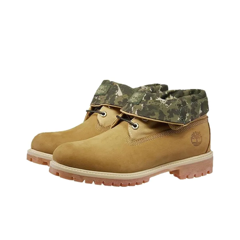 Timberland Roll Top Boots Basic 'Wheat Green Camouflage'-1