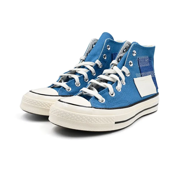 Converse Chuck 70 Wear Resistant High Top Canvas Shoes Unisex Vintage Blue-2