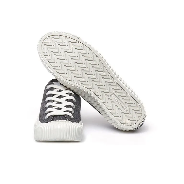 Excelsior Canvas Shoes Unisex Low Top Dark Gray-4