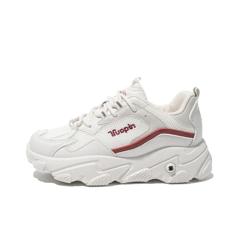 TUOPIN Abrasion Resistant, Lightweight, And Breathable Low Top Chunky Sneakers Women's Beige Brown-15