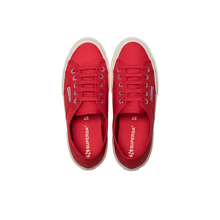 SUPERGA Canvas Shoes Unisex Low Top Red-4