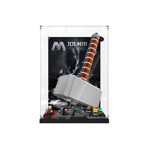 LIGHT YOUR BRICKS LeiYiBai Compatibility Building Block 76209 Thor's Hammer Display Case Model Accessories-0