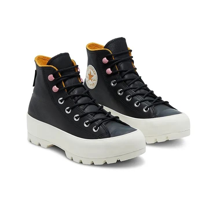 Converse Women's Chuck Taylor All Star Lugged Winter High Gtx 'Black Saffron Yellow' Women's-2