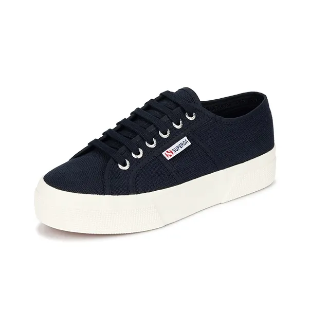 SUPERGA Lightweight Low-Top Canvas Shoes Women's Black-1