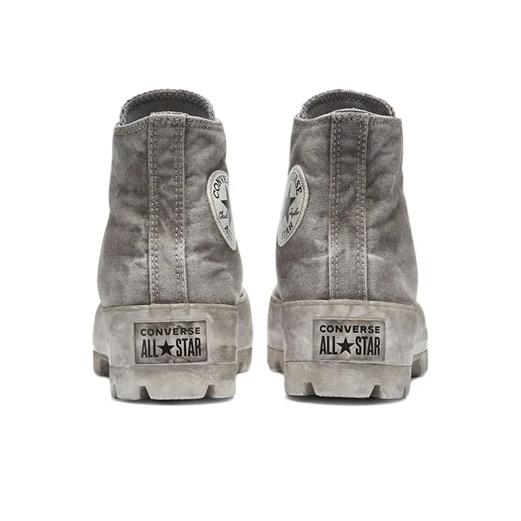 Converse Chuck Taylor All Star Anti-Slip Wear-Resistant High-Top Canvas Shoes Women's Gray-3
