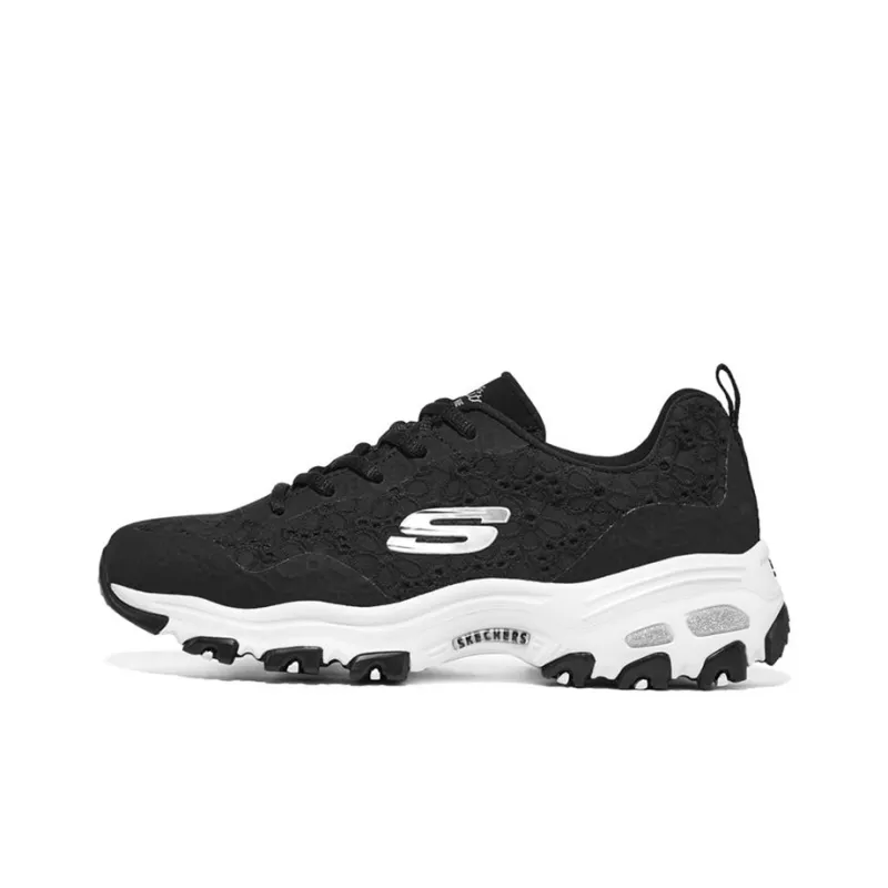 Skechers DLites 1.0 'Black White' Women's-0