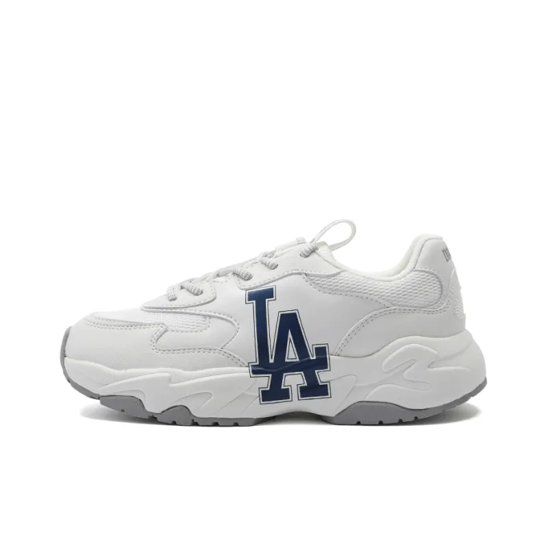 MLB Big Ball Chunky Breathable Height Increasing Low Top Chunky Sneakers Unisex Blue-0