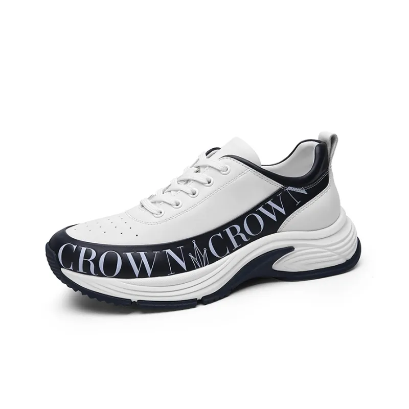 CROWN Wear-Resistant Low-Top Chunky Sneakers Men's-1