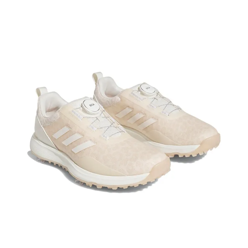 Adidas S2G Boa Spiked Golf Shoes 'Chalk White Wonder Quartz' Women's-2
