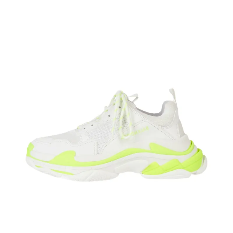 Balenciaga Triple S White Fluo Yellow Women's-0