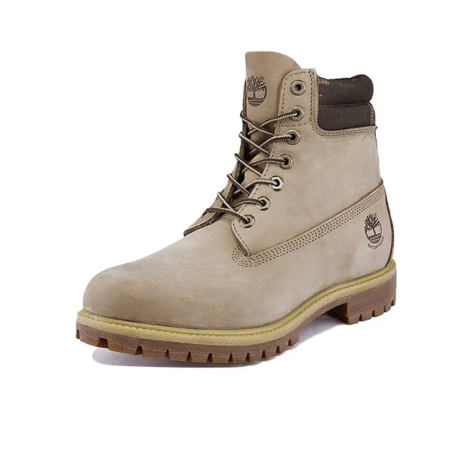 Timberland 6 Inch Premium Waterproof Wide Fit Boots 'Off White Nubuck'-2
