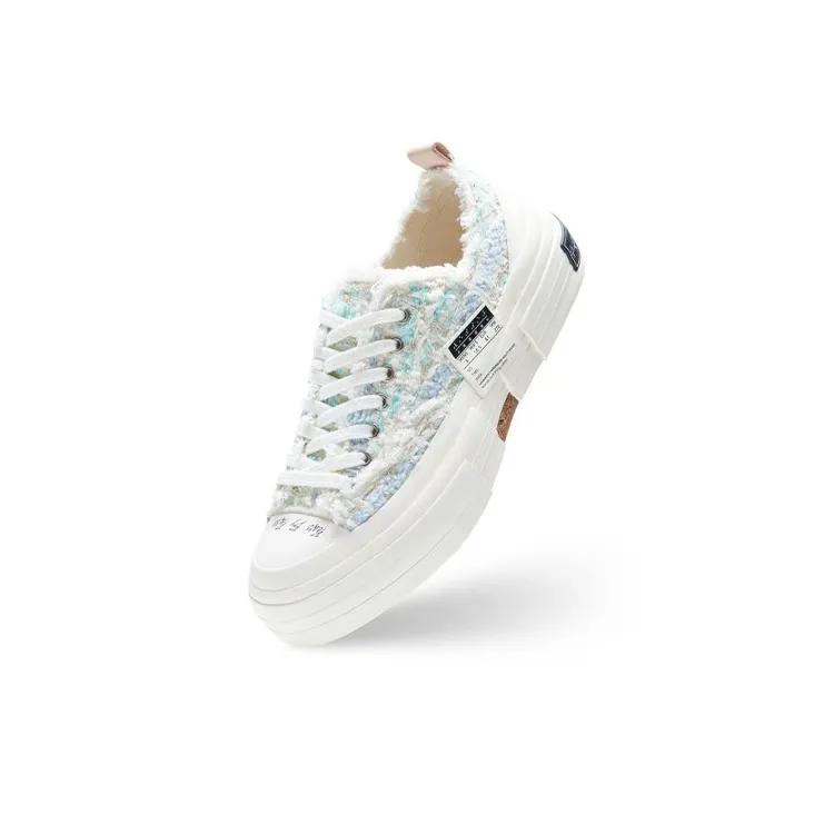 VESSEL G.O.P. Lows 'Pastel Mixed Tweed' Low Top Vulcanized Canvas Shoes Unisex Blue-2