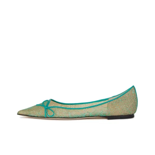 Jimmy Choo Cibelle Flat Shoes Women's Blue