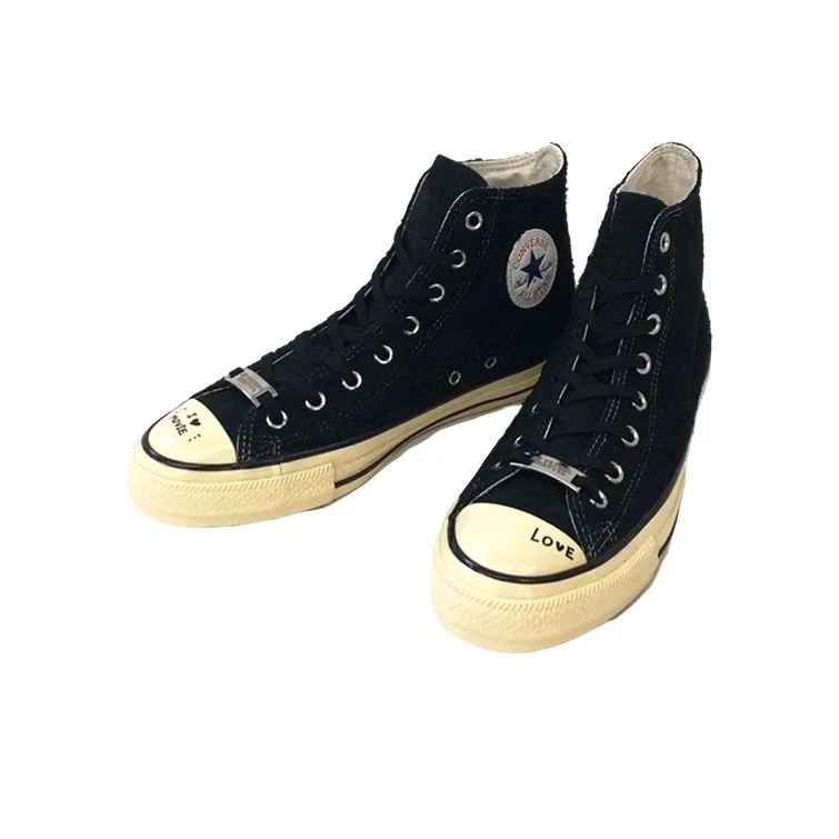 Converse All Star Wear-resistant And Lightweight High-Top Canvas Shoes Unisex Black White-1