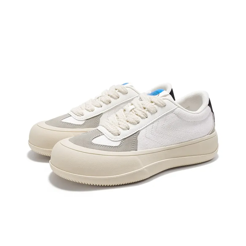 ZHIMAJIE x Feiyue Canvas Shoes Women's White Gray-3