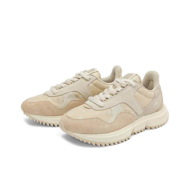 Kappa Capa Cushioned Wear Resistant Lightweight And Universal Coverage Low Top Chunky Sneakers Unisex White Gray-2
