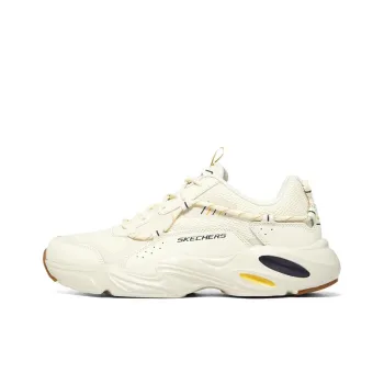 Skechers Stamina Airy D'Lites Cushioning Anti Slip And Wear Resistant Low Top Chunky Sneakers Men's Ivory
