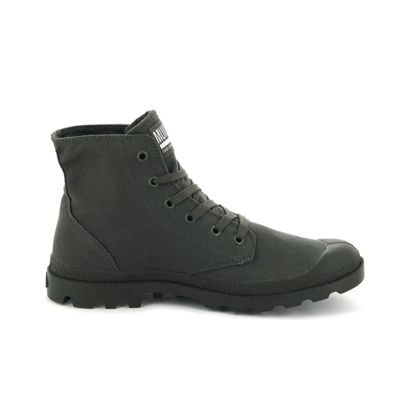 Palladium Mono Chrome Canvas Shoes Unisex High Top Army Green-1