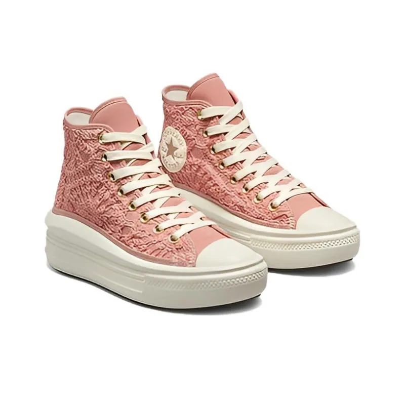 Converse Chuck Taylor All Star Move Platform Hi Daisy Cord Rust Pink Women's-2