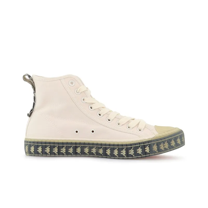 Kappa Non slip Lightweight High Top Canvas Shoes Unisex Ivory-1