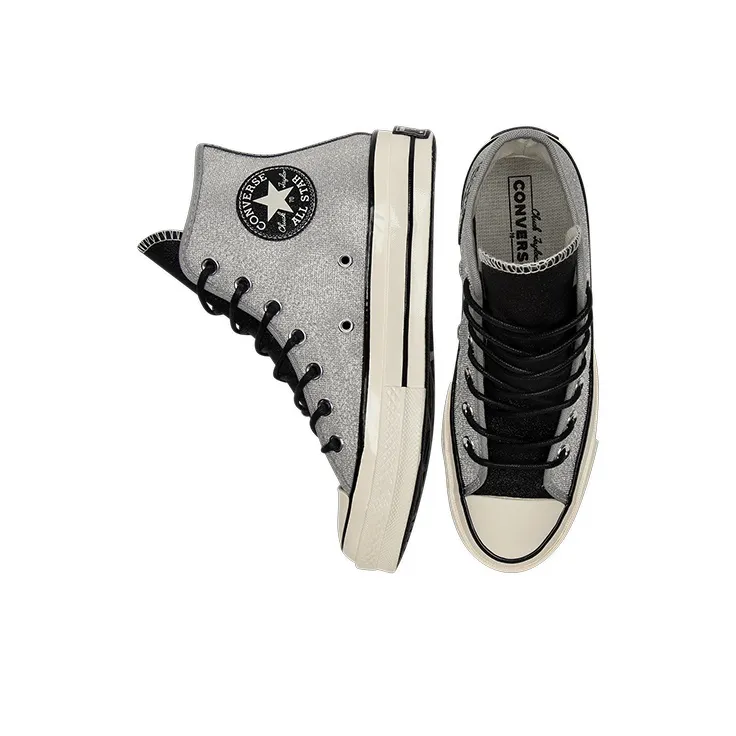 Converse Women's Chuck 70 High 'Icy Shine Silver' Women's-4
