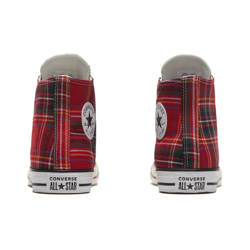 Converse Chuck Taylor All Star Hi Tartan Red Green Split-4