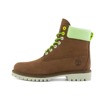 Timberland Hi Vis Heritage 6 Inch Waterproof Wide Fit Boot 'Dark Purple'