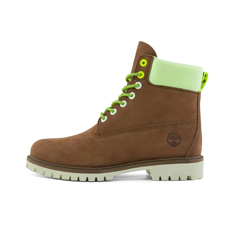 Timberland Hi Vis Heritage 6 Inch Waterproof Wide Fit Boot 'Dark Purple'-0