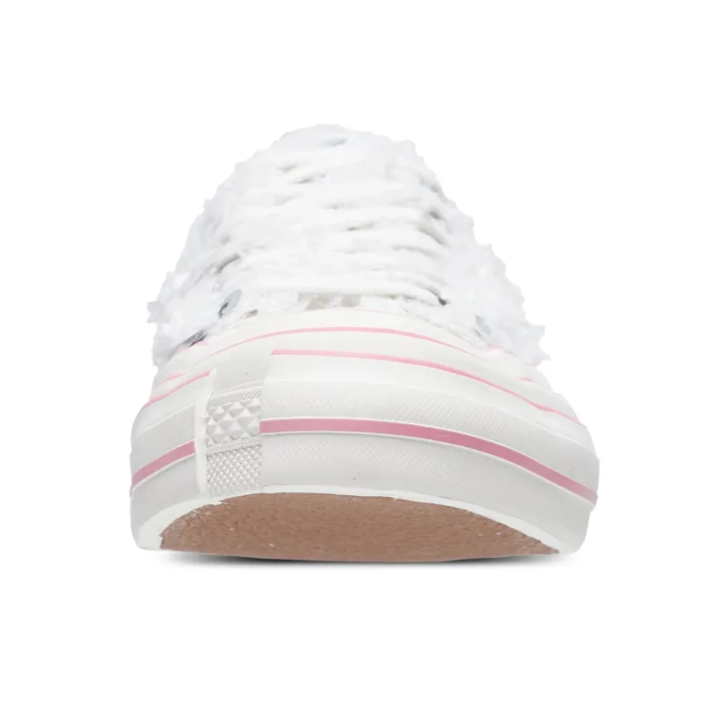 VESSEL Swan Dreams Low Top Canvas Shoes Unisex White Silver-5