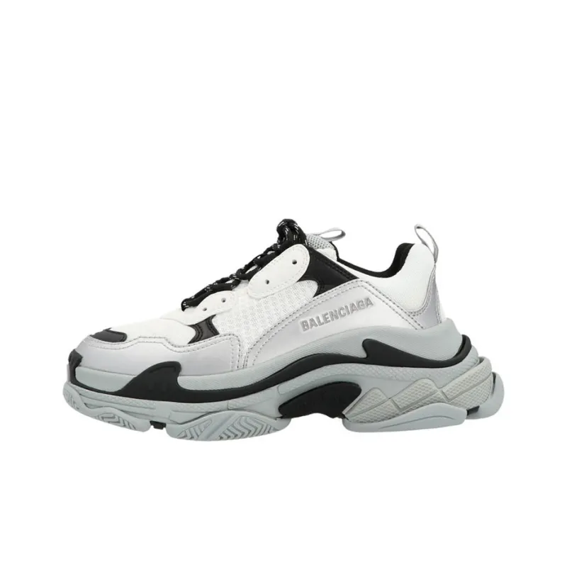 Balenciaga Triple S Silver Dark Grey Women's-0