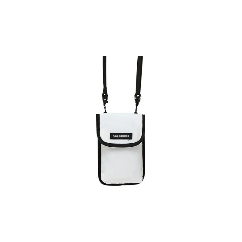 New Balance Cotton With Nylon Cell Phone Pouch Shoulder Bag Crossbody Bag Mini Men's White-0
