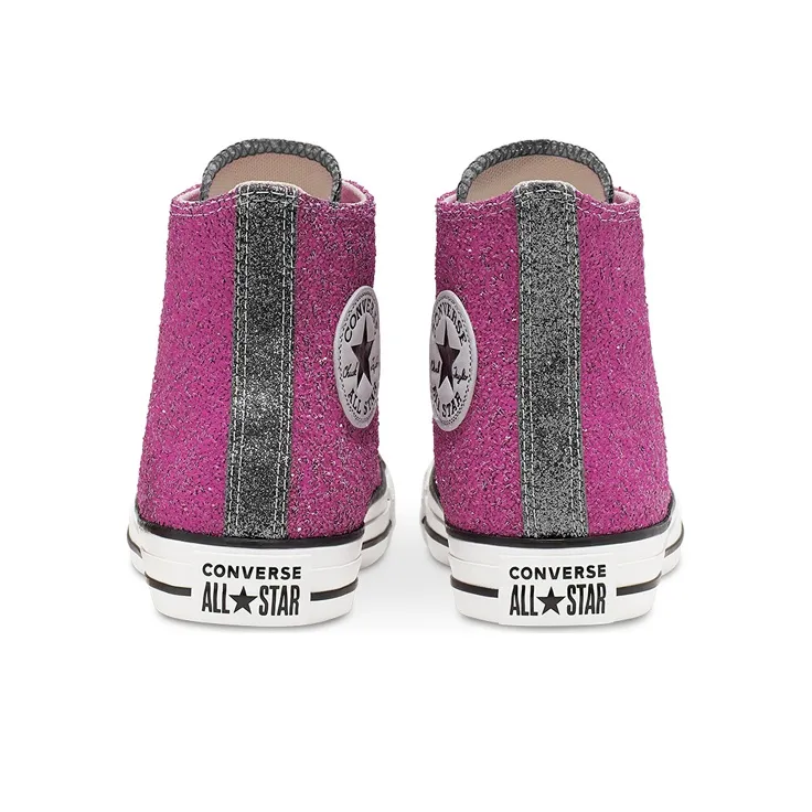Converse Galaxy Dust Chuck Taylor All Star High Top Red Silver Women's-3