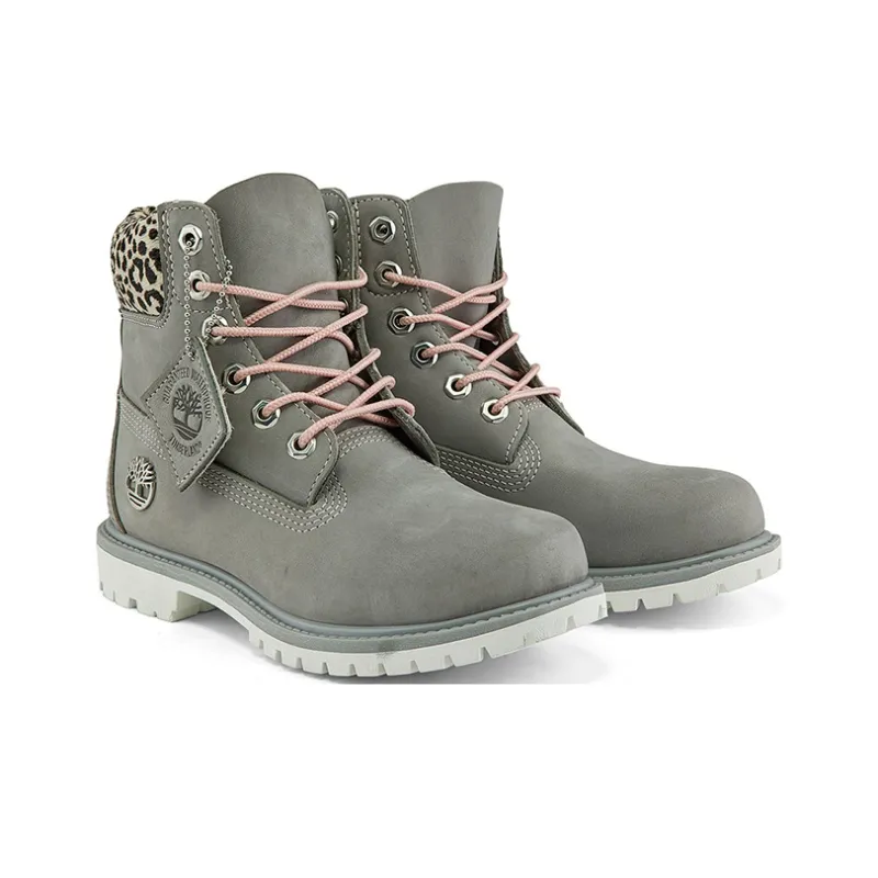 Timberland Safari Cheetah 6 Inch Waterproof Boot 'Grey And Cheetah Print' Women's-3