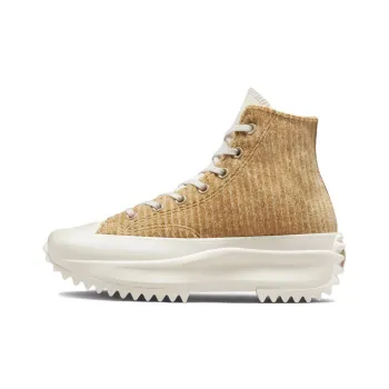 Run Star Converse Hike Platform High 'Striped Knit Nomad Khaki'