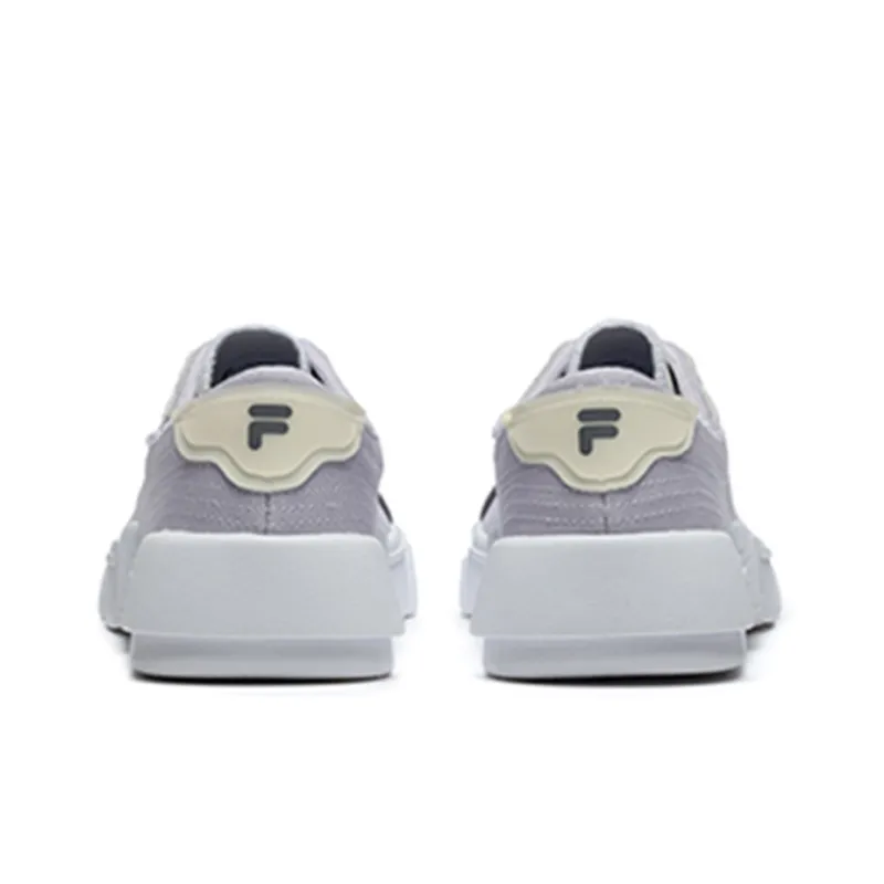 FILA FUSION POP Anti-Slip And Wear-Resistant Lightweight Low-Top Canvas Shoes Women's Purple White-3