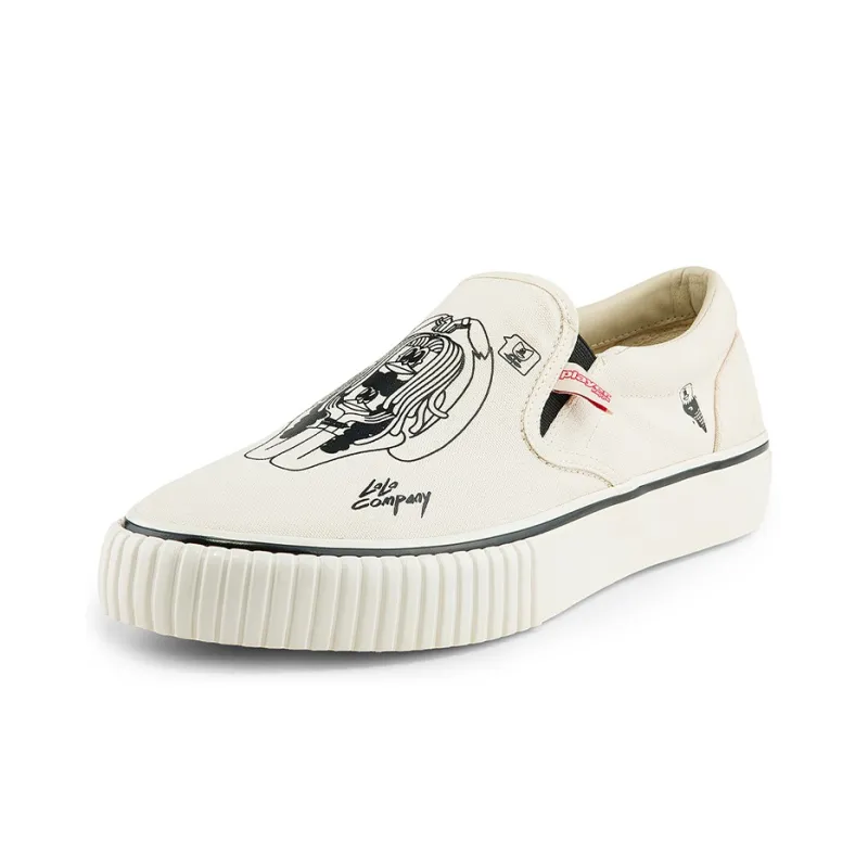 Kappa Capa Player Artist Collaboration Wear resistant And Lightweight Low Top Canvas Shoes Unisex White-1