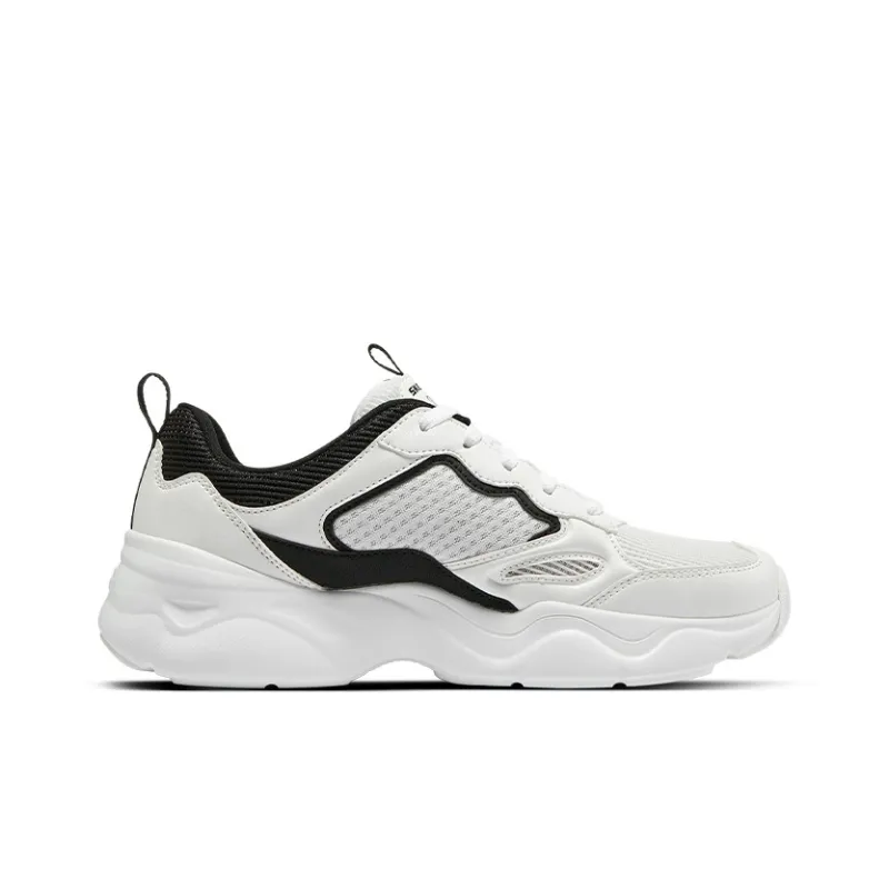 Skechers D'LITES AIRY 3.0 Anti Slip Wear Resistant Low Top Chunky Sneakers Women's White-1