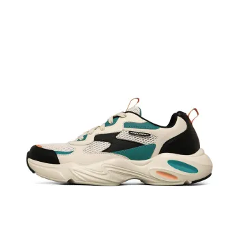 Skechers Stamina Airy Cushioning Anti Slip Wear Resistant Breathability Low Top Chunky Sneakers Men's Ecru