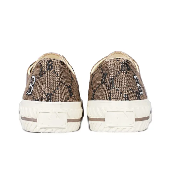 MLB Playball Slip Resistant, Abrasion Resistant, Breathable Low Top Canvas Shoes Unisex Khaki-3