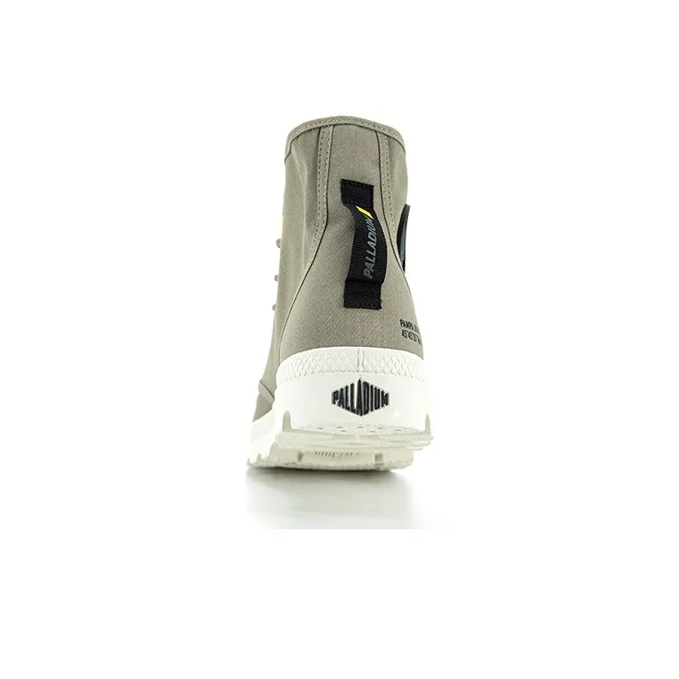 Palladium Pampa Hi Htg Supply Anti Slip And Wear Resistant Breathable High Top Canvas Shoes Unisex Sand Dune Green-2