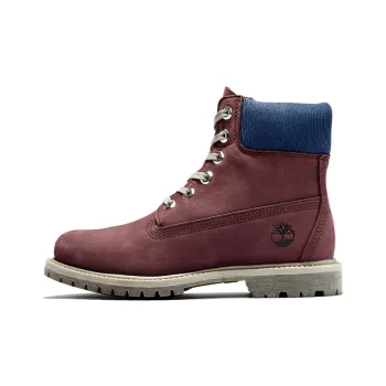 Timberland Premium 6 Inch Waterproof Boots 'Burgundy Nubuck' Women's