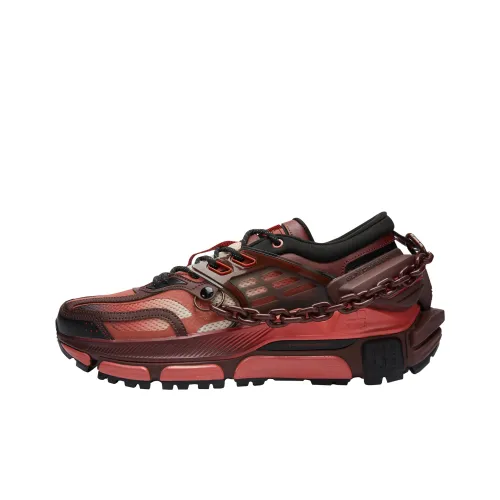 Lining X LNG Chunky Sneakers Men Low-Top Chili Red/Hazelnut Brown