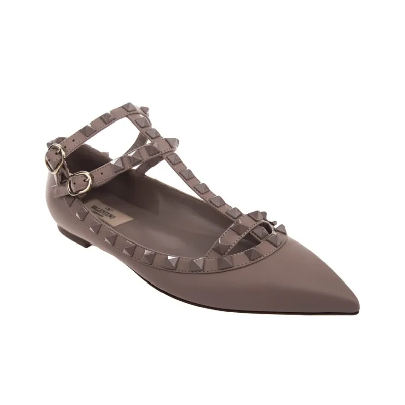 Valentino Rockstud Women's Casual Shoes Women's Pink-2