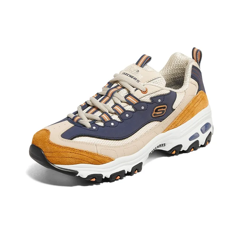 Skechers D'Lites 1.0 'Brown Blue' Women's-2
