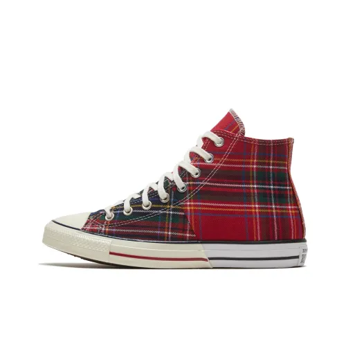 Converse Chuck Taylor All Star Hi Tartan Red Green Split